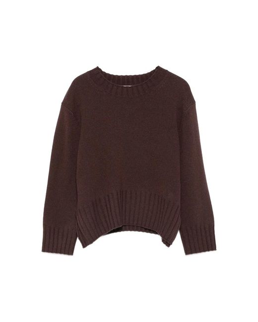 Loulou de Saison Brown Mora Lds Cashmere Sweater