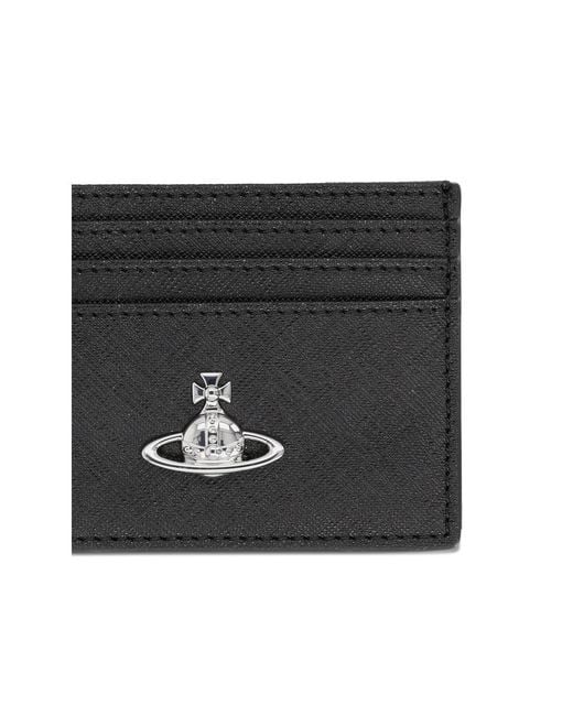 Vivienne Westwood Black Orb Cardholder for men