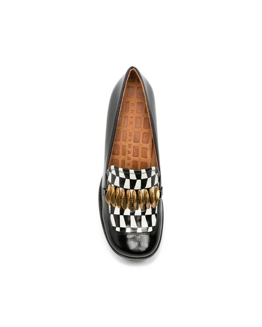 Chie Mihara Black Tibro Embellished Loafers