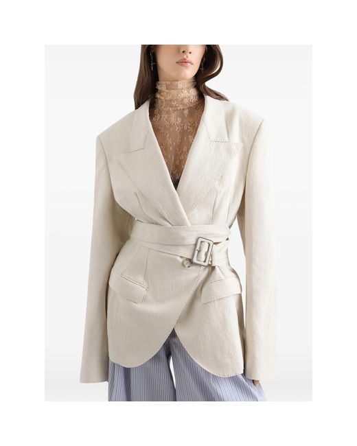 Dolce & Gabbana Natural Dolce & Gabbana Neutrals Jackets