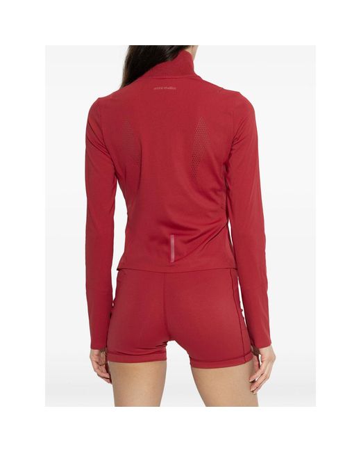 Adidas X Entire Studios Red X Entire Studios Logo-Detail Zipped Jacket