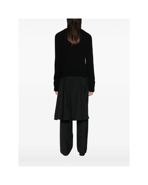 Lisa Yang Black Solene Crew-Neck Long-Sleeve Sweater