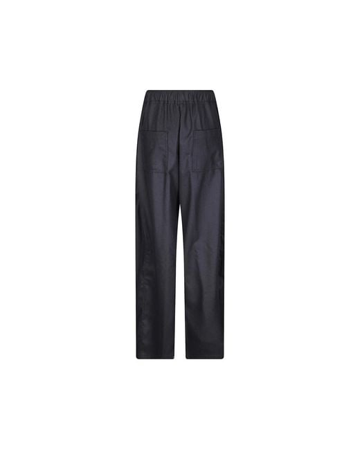 Thelatest Blue Dora Elasticated-Waistband Palazzo Pants