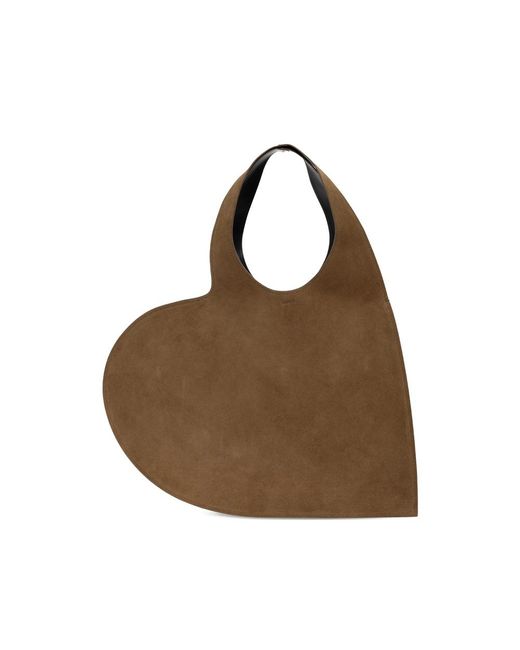 Coperni Brown 'Double Heart' Tote Bag