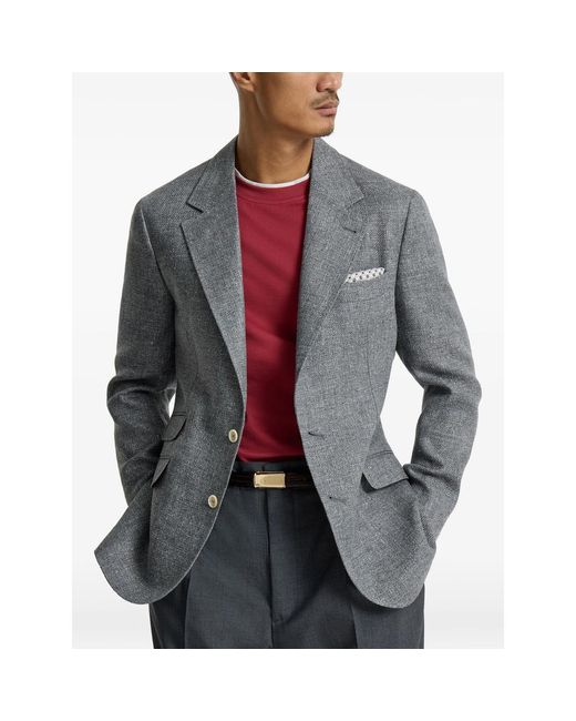 Brunello Cucinelli Blue Jackets for men