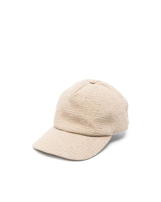 Fendi Natural Neutrals Hats for men