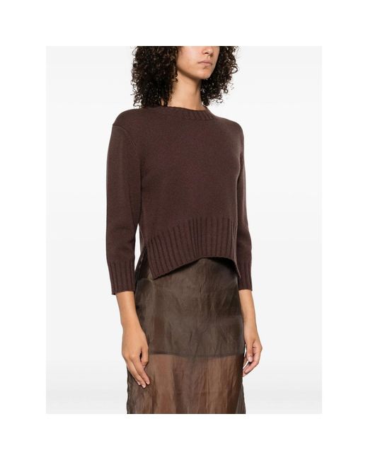 Loulou de Saison Brown Mora Lds Cashmere Sweater