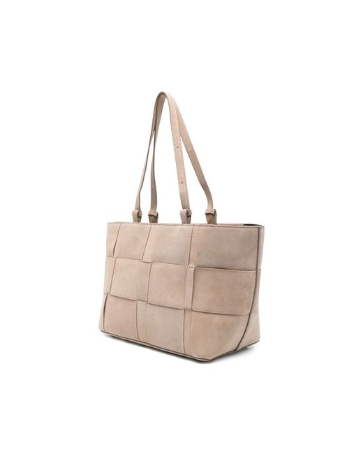 DeMellier London Gray Florence Woven Tote Bag