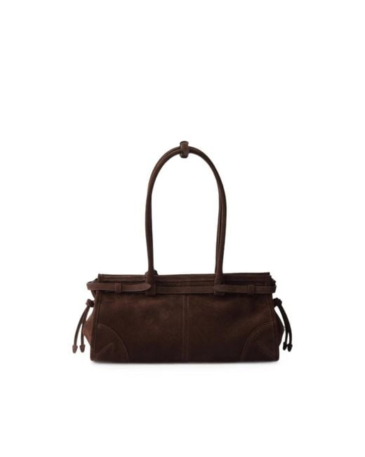 Prada Brown Bonnie Suede Tote Bag
