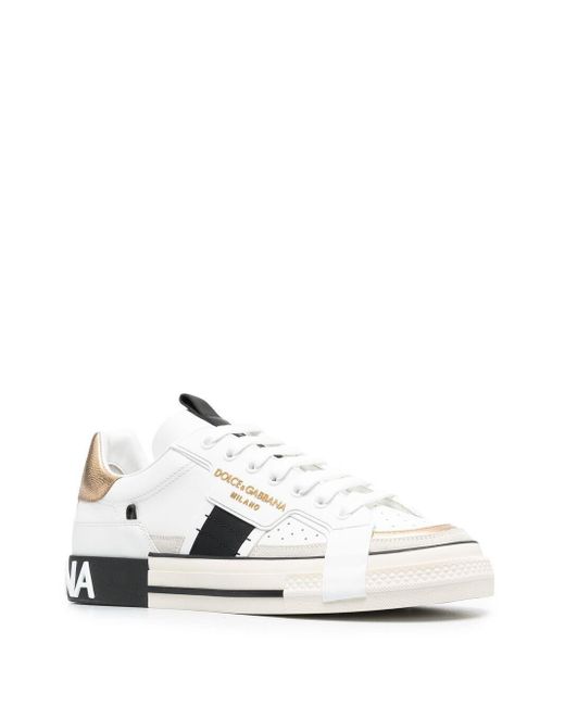 Dolce & Gabbana White Custom 2.Zero Low-Top Sneakers for men
