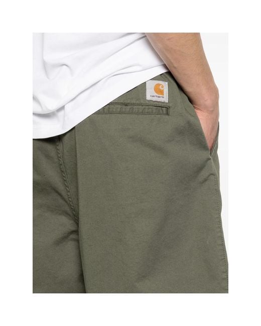 Carhartt Green Pleated Shorts for men