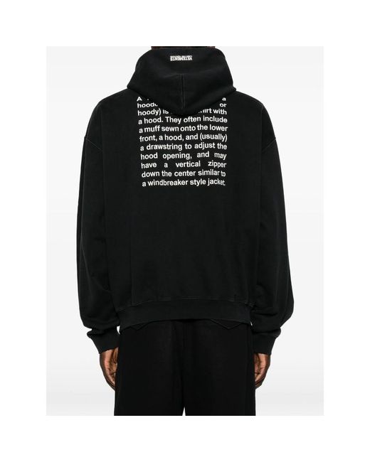 Vetements Black Logo-Print Zip-Up Hoodie for men