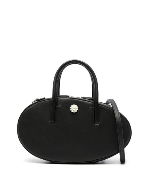 Simone Rocha Black Egg Case Leather Bag