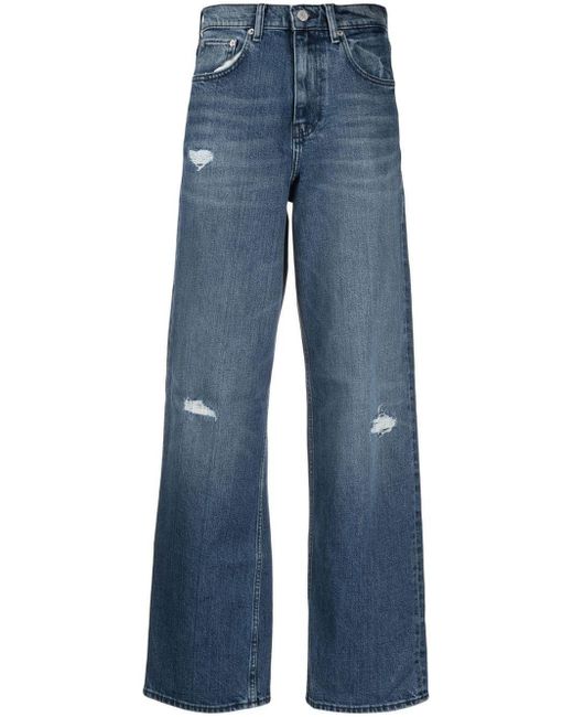 Tommy Hilfiger Baggy Wideleg Jeans in Blue Lyst