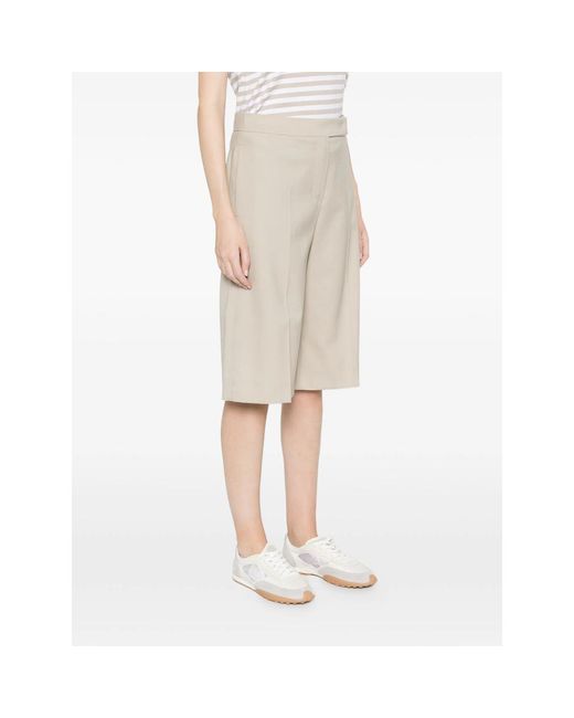 Max Mara Natural Neutrals Shorts
