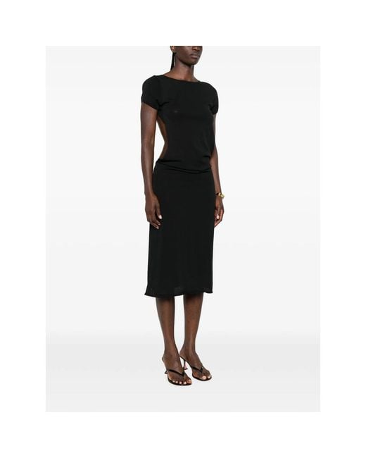 Frankie's Bikinis Black X Jennie Rosalie Midi Dress