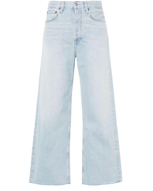 Agolde Blue Ren Whiskering-effect Jeans
