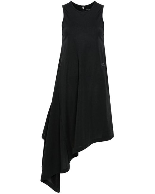 Y-3 Black Draped Asymmetric Dress