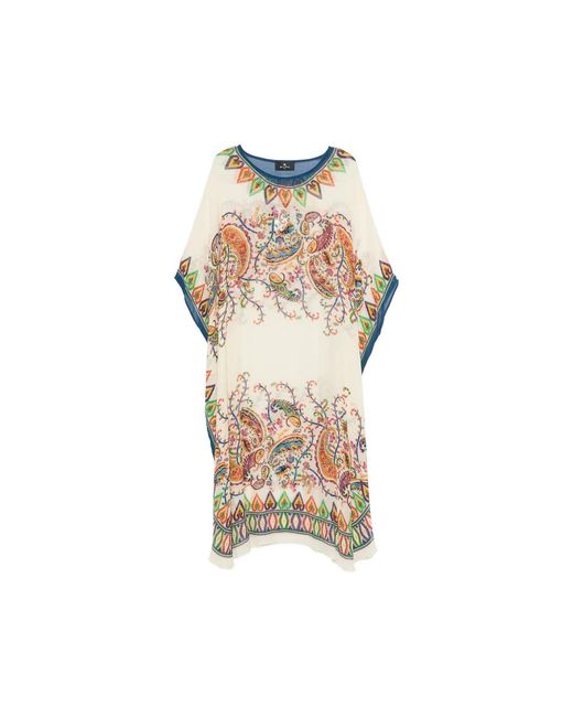 Etro Natural Neutrals Dresses