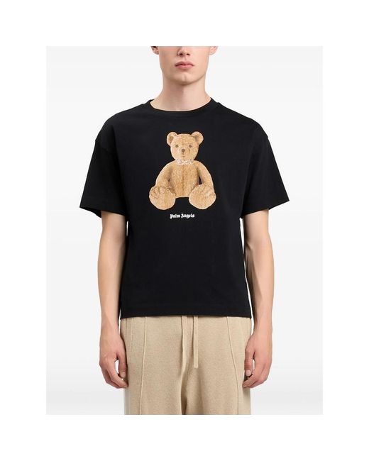 Palm Angels Blue T-Shirts & Vests for men