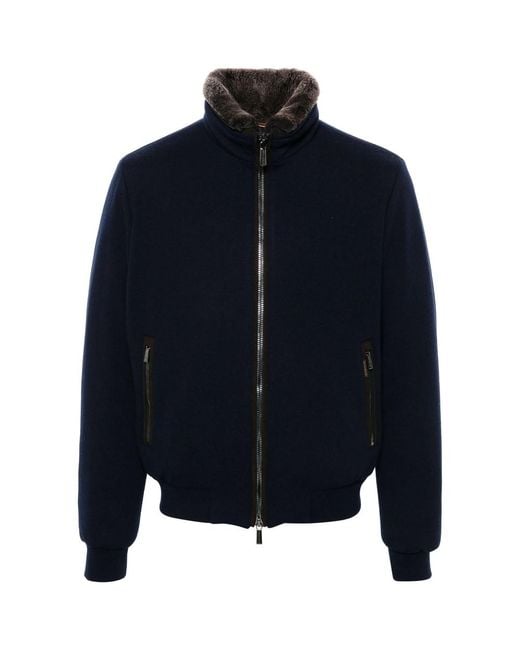 Moorer Blue Bellati-Mrw Jacket for men