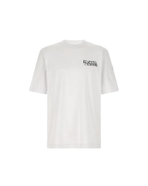 Moncler White T-Shirts & Vests for men