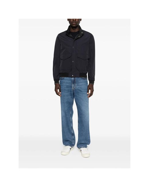 Moorer Blue Pocket Jacket for men