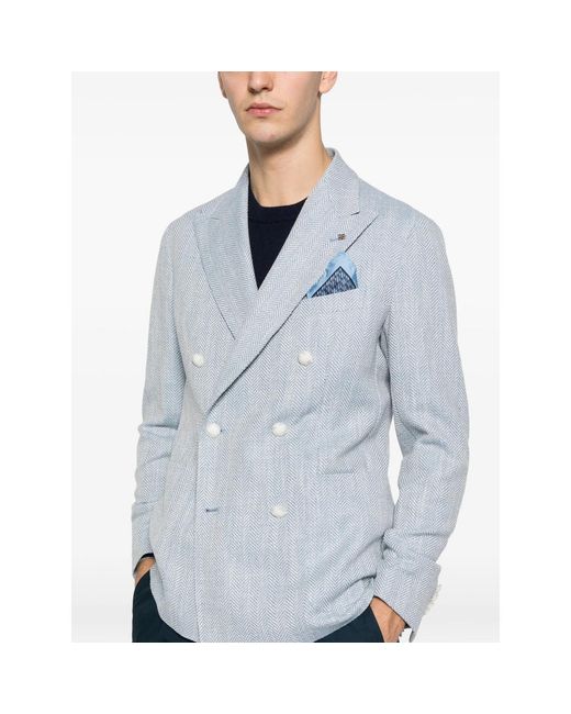 Tagliatore Blue Jacket for men