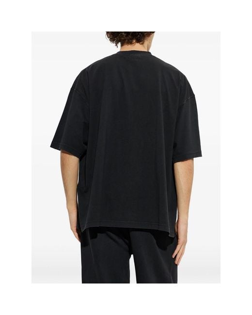Vetements Black Logo-Print T-Shirt for men