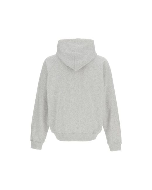 A.p.c. X Frgmt Gray A. P.C. X Frgmt Logo-Print Raglan-Sleeve Hoodie for men