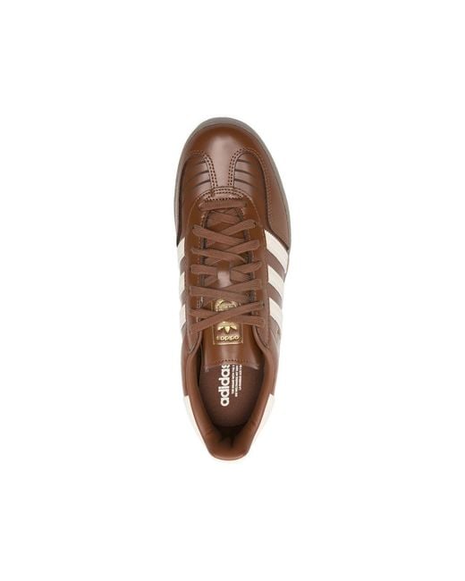 Adidas Brown Sneaker With Stripes for men