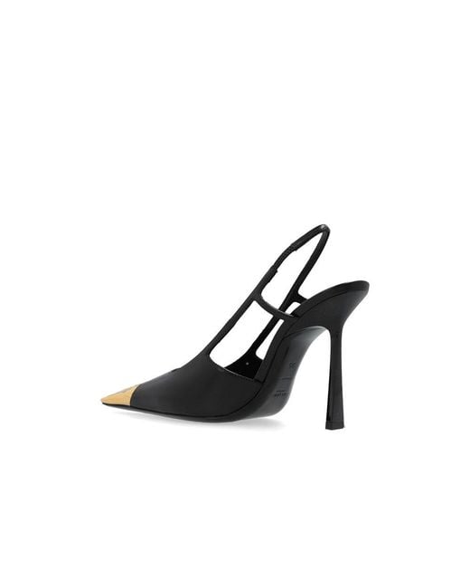 Saint Laurent Black 110Mm Jeanne Slingback Pumps
