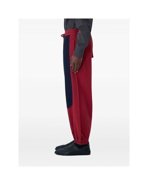 Vivienne Westwood Blue Contrast-Panel Track Pants for men