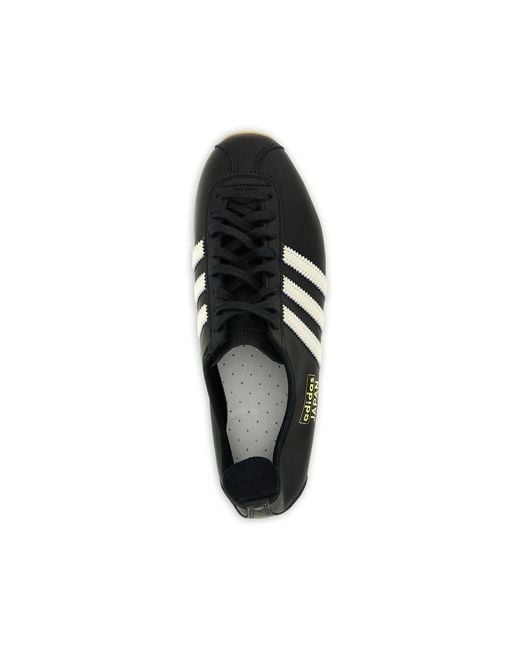 Adidas Black Japan Signature-Stripe Sneakers for men