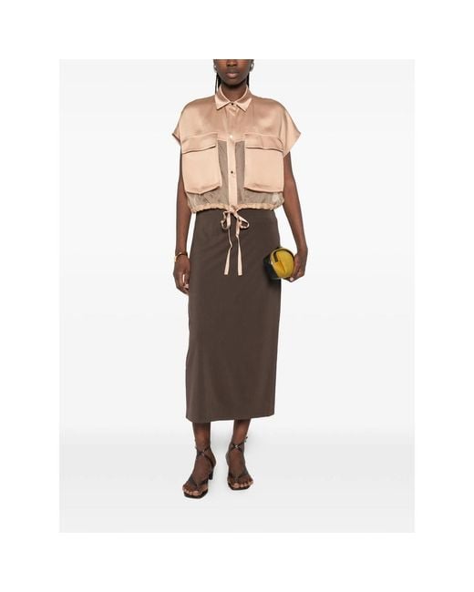 Antonelli Natural Tie-Detail Shirt