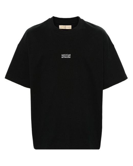 UNTITLED ARTWORKS Black Tee Essential Cotton T-Shirt for men