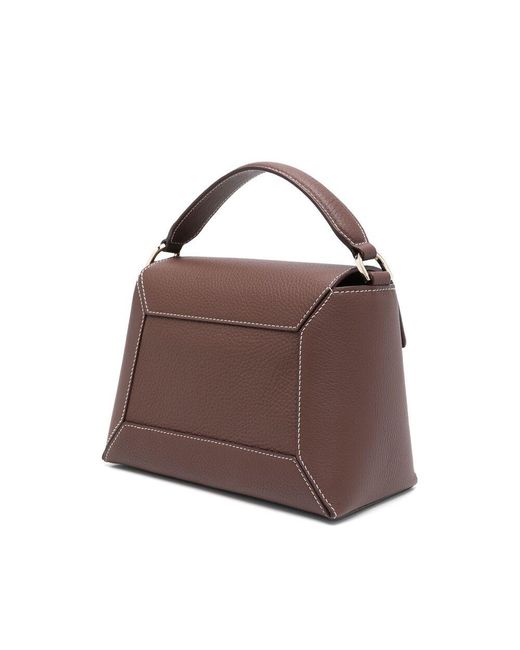 Strathberry Brown Leather Tote Bags