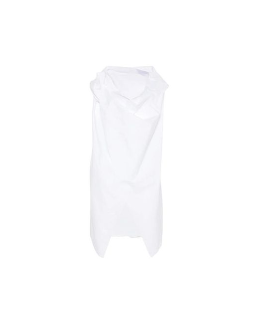 Niccolò Pasqualetti White Draped Asymmetric Top