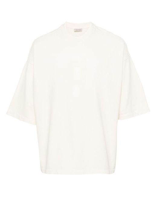 Fear Of God White Airbrush 8 Number-Print T-Shirt for men