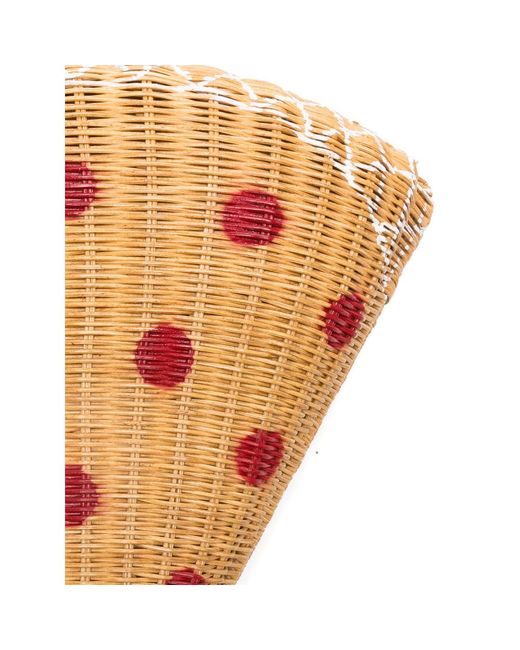 Serpui Natural Pizza Clutch Bag