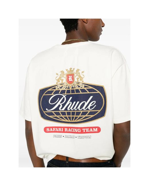 Rhude White Neutrals T-Shirts & Vests for men