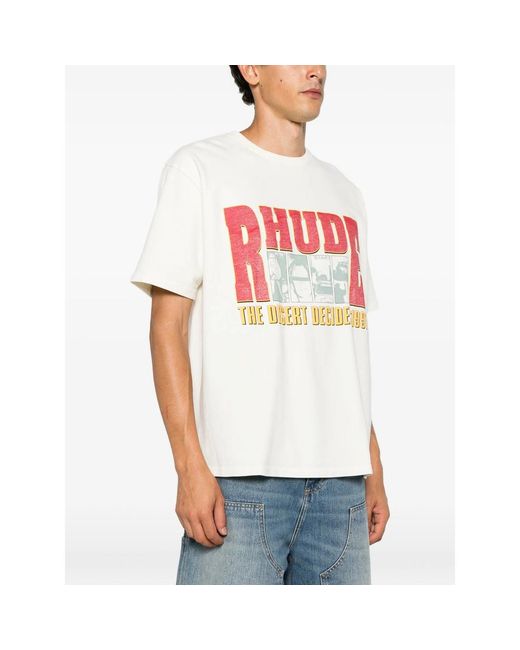Rhude White T-Shirts And Vests for men