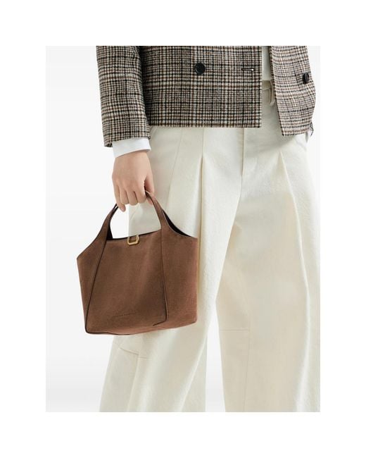 Brunello Cucinelli Brown Sartorial Small Bucket Bag