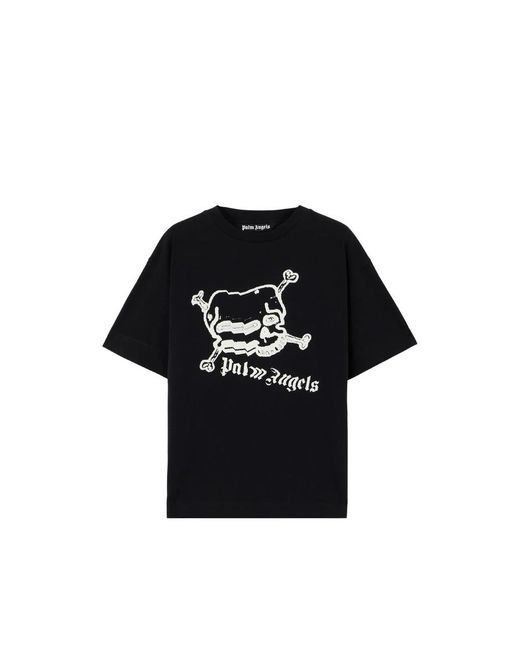 Palm Angels Black T-Shirts & Vests for men