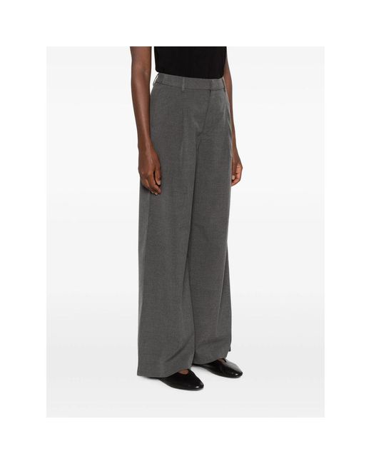 Gestuz Gray Paula Belt-Loops Trousers