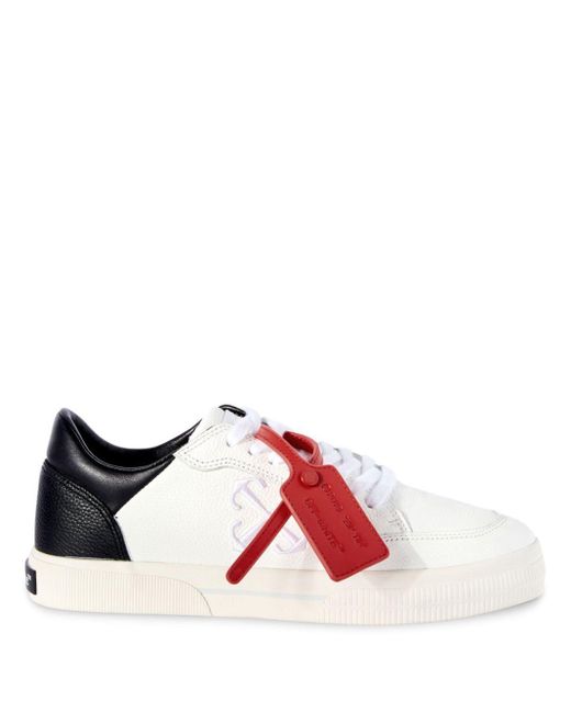 Off-White c/o Virgil Abloh Red Men New Low Vulcanized Calf Leather Sneaker for men