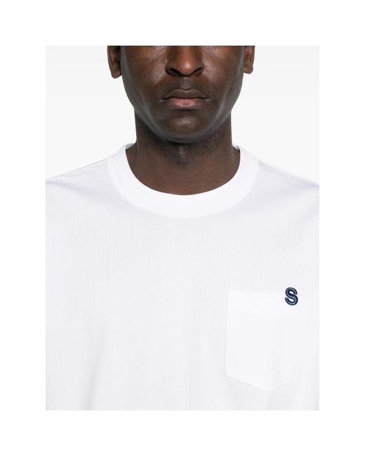 Sacai White T-Shirts & Vests for men
