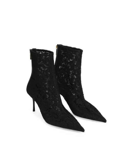 Dolce & Gabbana Black Ankle Boots