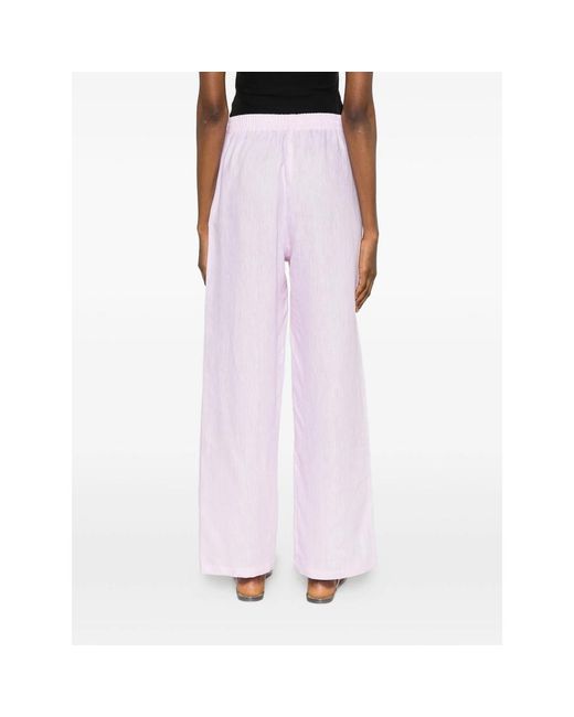 Riviera Pink Elasticated-Waistband Pants
