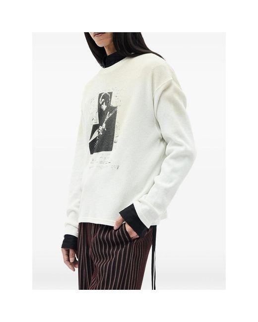 Ann Demeulemeester Gray Emil Long-Sleeve T-Shirt for men